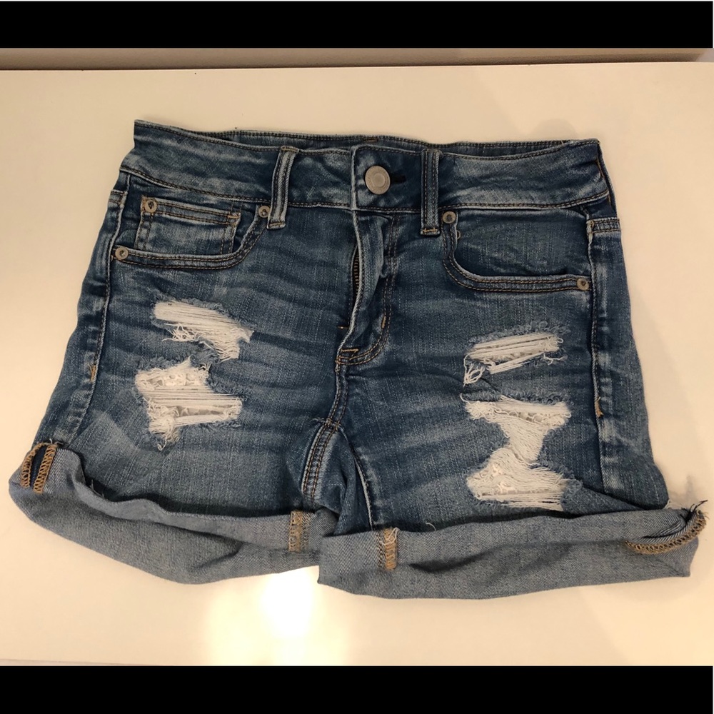 American eagle midi shorts